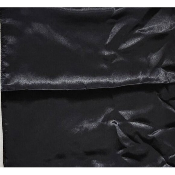 Black Wild Rag Large Scarf 35x35 Inches Silk Feel Polyester Western Accessory Co - Picture 2 of 5